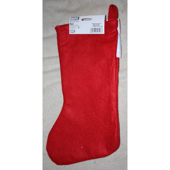 2024 Christmas Stocking Animated Spiderman in front Skyline on Red 16" by RUZ - Picture 3 of 3